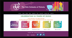 Desktop Screenshot of civicorchestraofvictoria.org