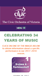 Mobile Screenshot of civicorchestraofvictoria.org