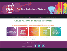 Tablet Screenshot of civicorchestraofvictoria.org